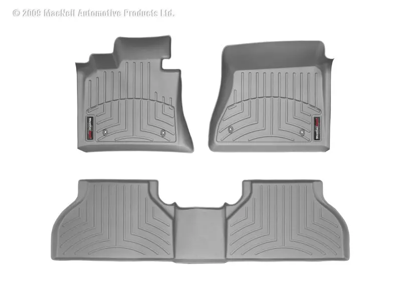 Wt Floorliner Custom Rear Floor Mat – Gray Heavy-Duty Thermoplastic 1