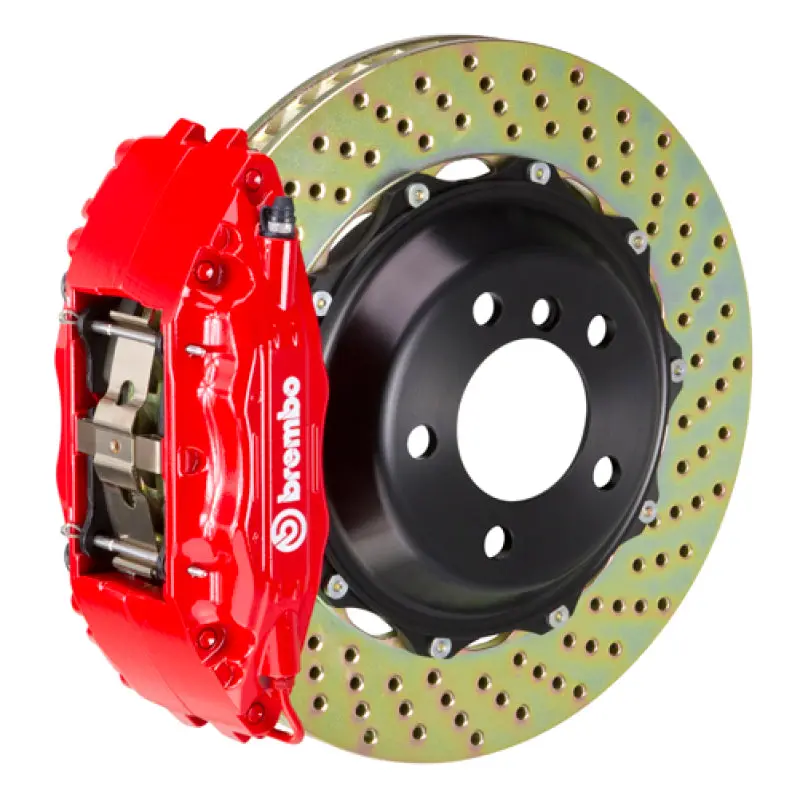 Brembo Gt Big Brake Kit – Front, 6-Piston Calipers, 355X32Mm Two-Piece Drilled Rotors – Fits 2007–2008 Infiniti G35/G35S Sedan 1