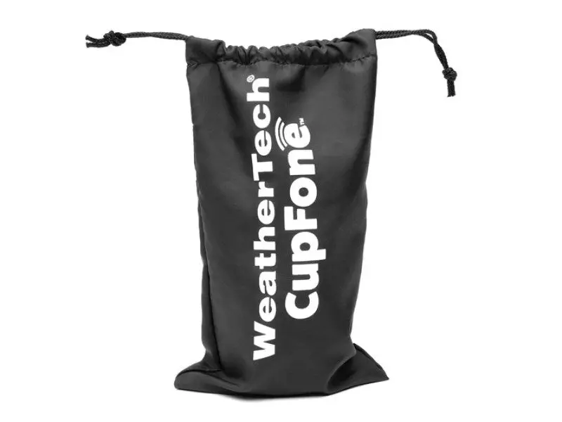 Weathertech Cupfone Smartphone Mounting Bag – Compact, Black Design For Vehicle Cup Holders 1