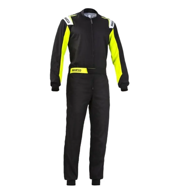 Sparco Rookie Racing Suit – Xxl, Black/Yellow Design 1