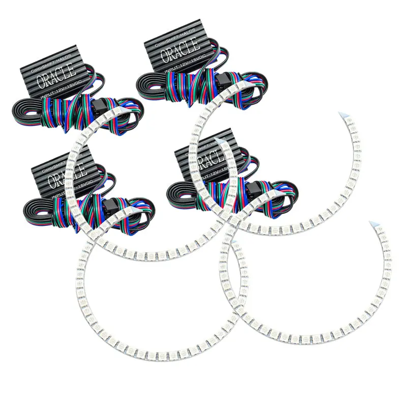 Oracle Colorshift Led Halo Headlight Kit For 2005–2006 Toyota Camry – No Controller Included (Warranty Applies) 1