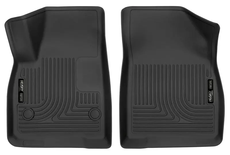 Husky Liners X-Act Contour Front Floor Liners For 2017–2023 Cadillac Xt5 & Gmc Acadia – Second-Row Bench, Black 1