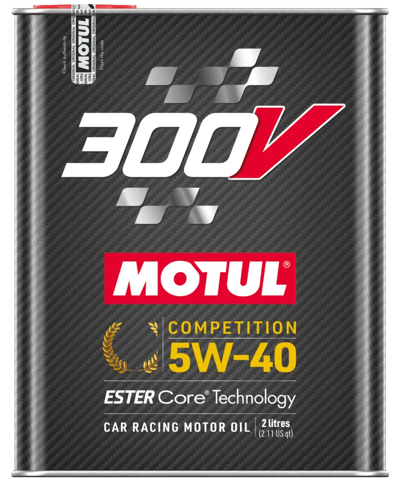 Motul 300V Competition Synthetic-Ester Racing Oil – 5W40, 2L Bottle (Pack Of 10) 1