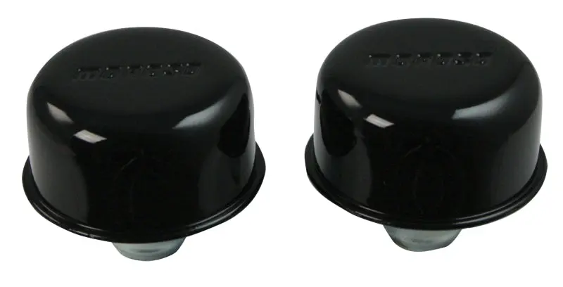 Moroso One-Piece Push-In Valve Cover Breather – 1.22" Diameter, Black Powder-Coated 1