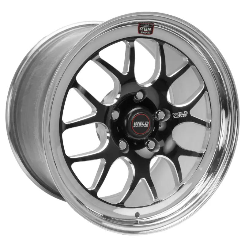Weld S77 Forged Black Wheel – 17X9.5", 5X4.5", 4.7" Backspace, High-Pad Non-Beadlock Design 1