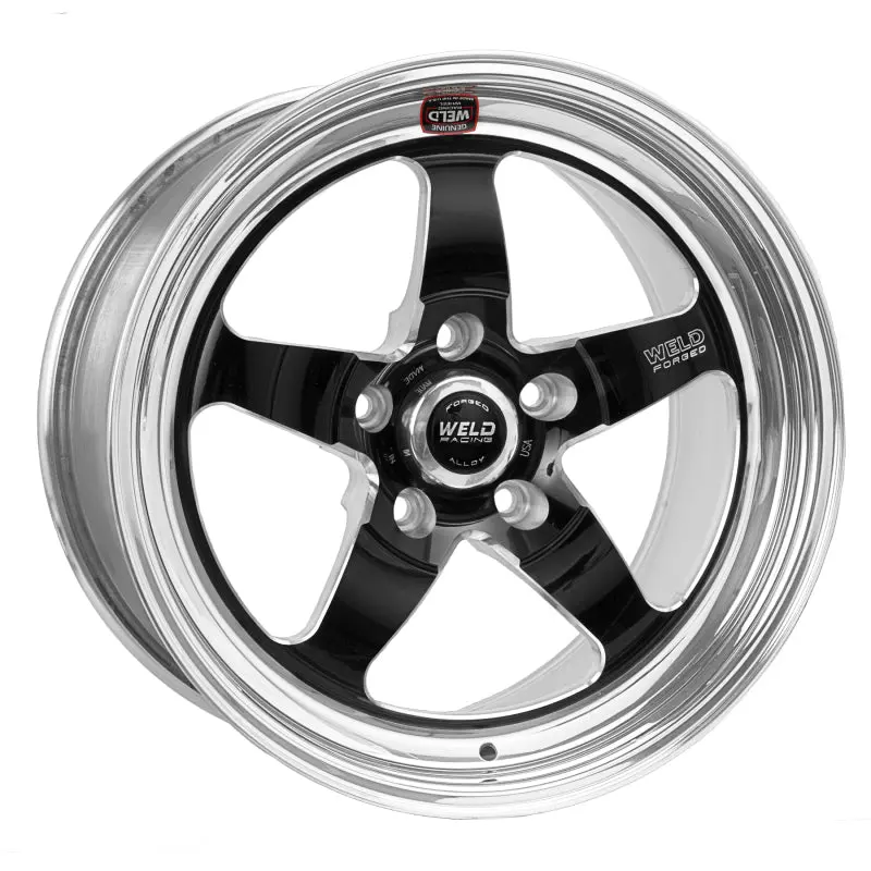 Weld S71 Black 18X10 Inch Wheel – 5X4.5 Bolt Pattern, 4.2In Backspace, Non-Beadlock Design 1