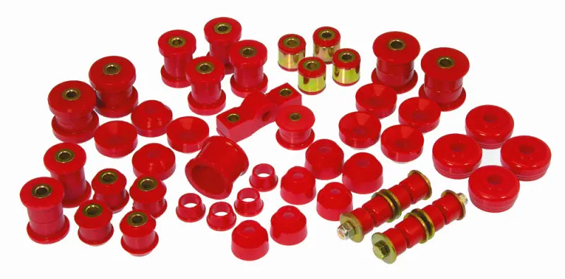 Prothane Full Suspension Bushing Kit For 1988–1991 Honda Civic & Crx – Red Polyurethane 1