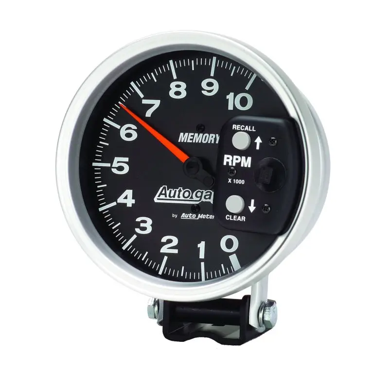 Autometer 5-Inch Black Pedestal Mount Tachometer With Peak Memory – 10,000 Rpm Range 2