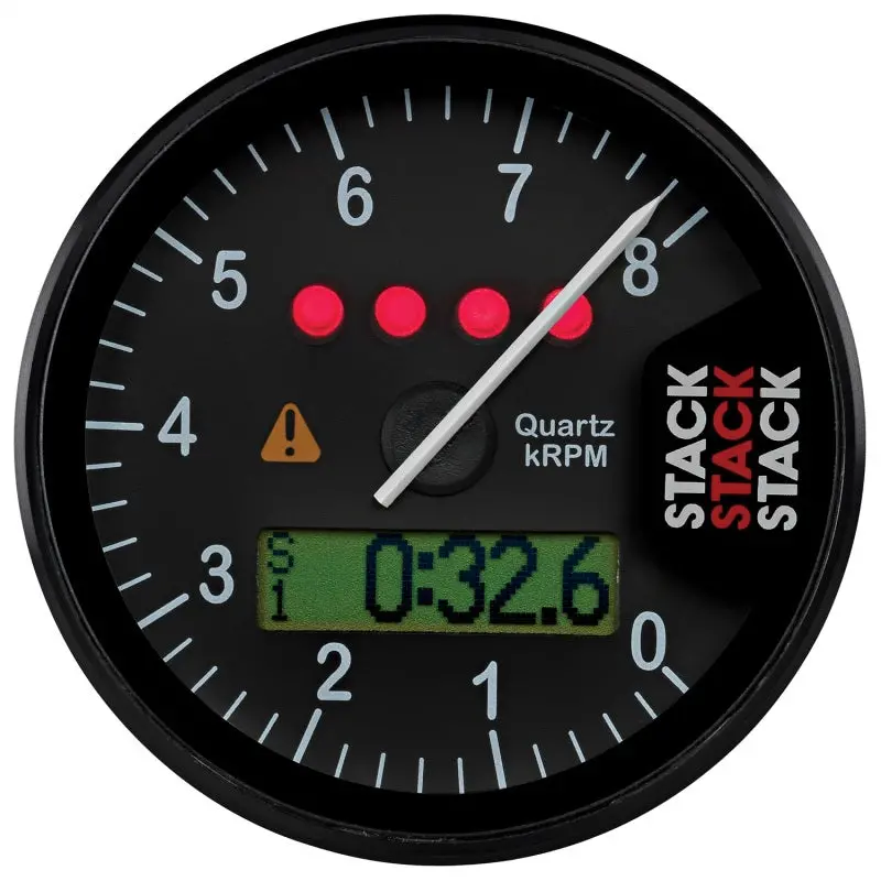 Autometer Stack Display Tachometer – 0–8,000 Rpm Range, Black Housing 1