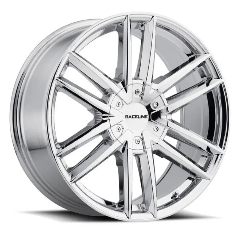 Raceline Impulse Chrome Wheel: 22X9.5", 6X139.7 / 6X135 Bolt Pattern, 35Mm Offset, 106.1Mm Center Bore 1