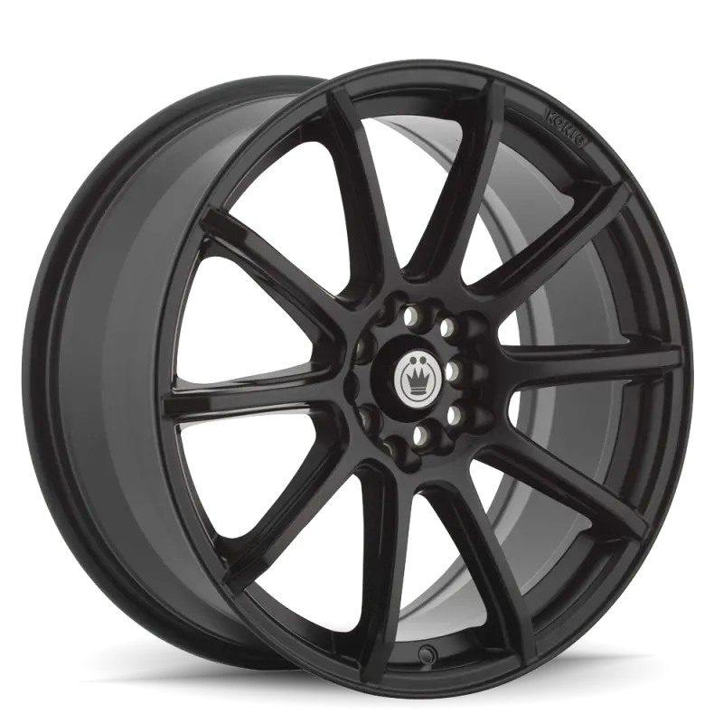 Konig Control 15X6.5 Inch Alloy Wheel – 4X100/4X114.3Mm Dual Bolt Pattern, 40Mm Offset, Matte Black 1