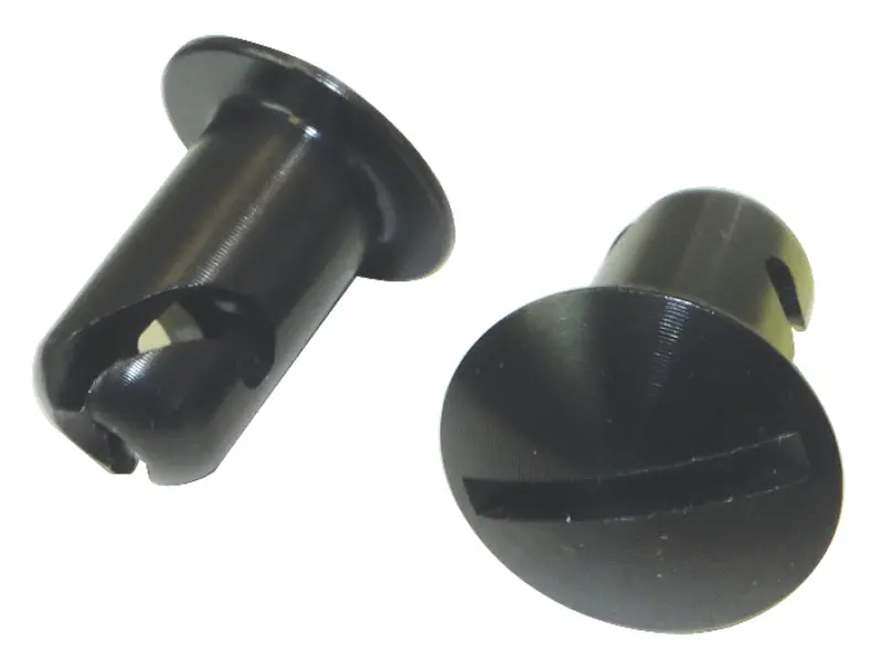 Moroso Quick-Fastener Oval Head Aluminum Fasteners – 7/16-Inch X 0.500-Inch, Black Anodized, 10-Pack 1
