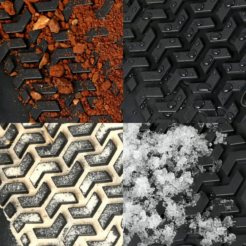 Rugged Ridge Heavy-Duty Front Floor Liners For 1976–1995 Jeep Cj-7, Cj-8, And Yj Wrangler – Black With Embossed Logo 2