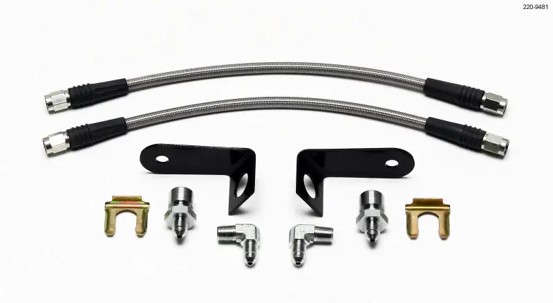 Wilwood Flexline Front Brake Hose Kit For Vehicles Equipped With Fsl4 Calipers 1