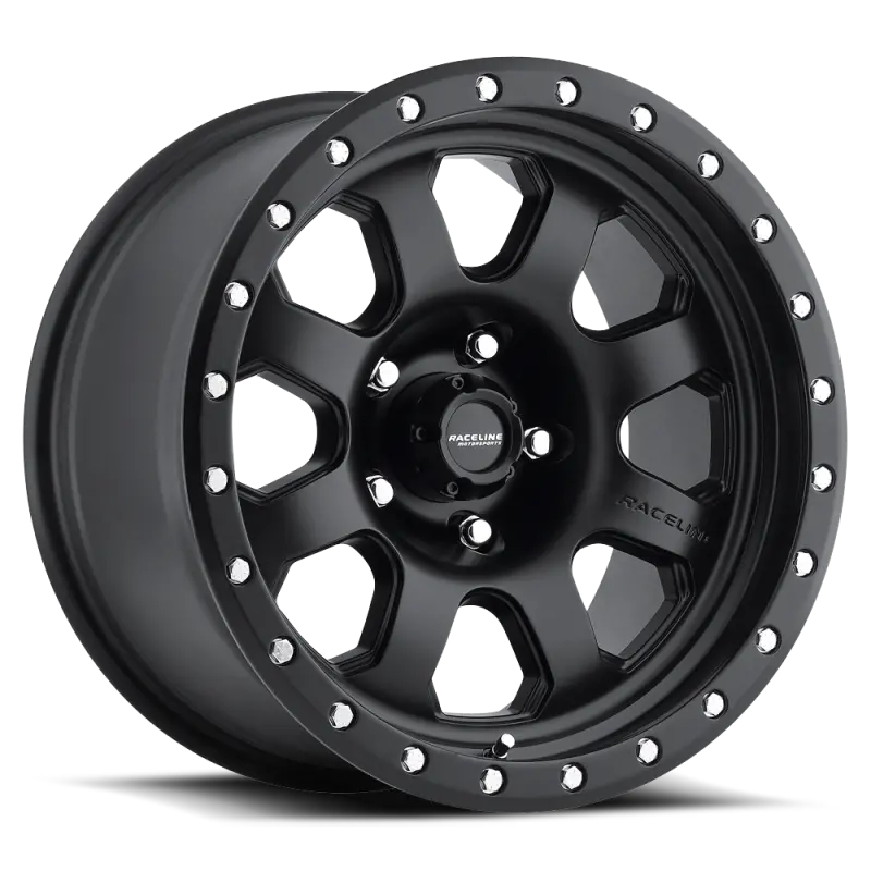 Raceline 929B Avenger 17X9In / 6X139.7 Bp / -12Mm Offset / 107.95Mm Bore - Satin Black Wheel 1