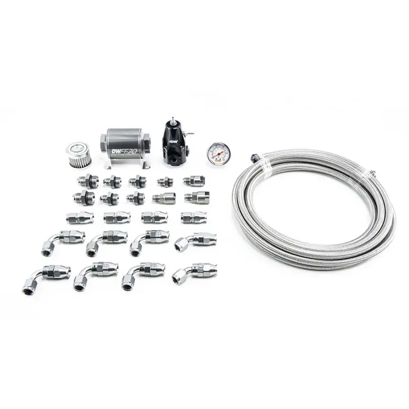 Deatschwerks Dw400 Fuel Pump Module Kit For 2001–2015 Honda Civic – Includes Ptfe Fuel Lines & Return Plumbing Hardware 1