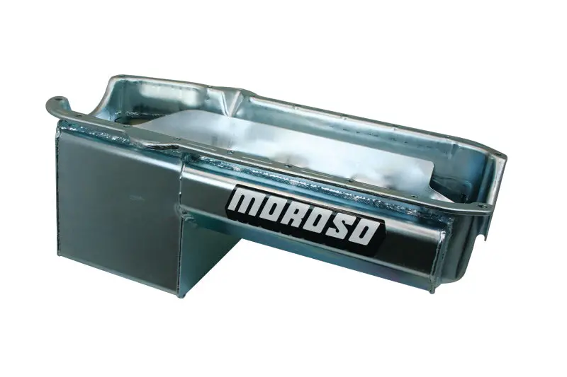 Moroso 7-Quart Wet Sump Steel Oil Pan For Pre-1980 Chevrolet Small Block & Dart Little M Engines – 8.25" Depth 1