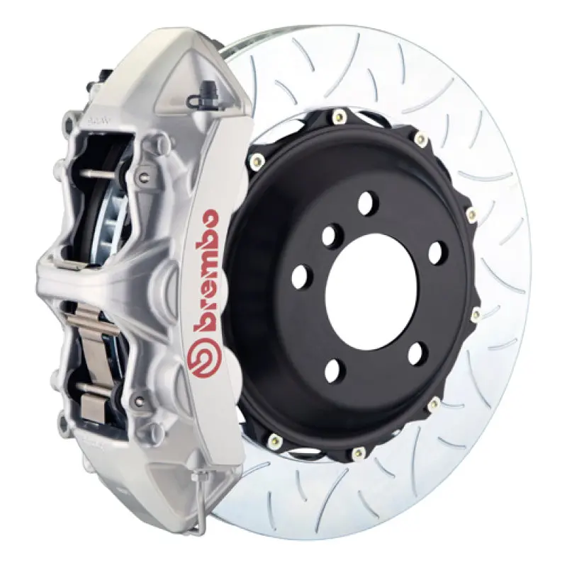 Brembo Gt Big Brake Kit For 2006–2008 Porsche 997.1 (Non-Pccb): Front 6-Piston Calipers, 380X32Mm Two-Piece Slotted Rotors – Type 3 Silver 1