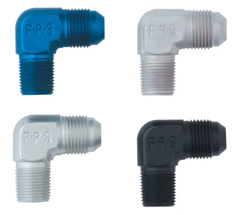 Fragola Black 90° Elbow Adapter: 3/8" Npt To -3An Fitting 1