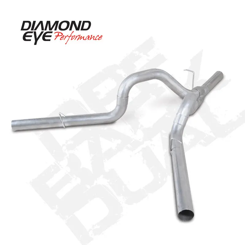 Diamond Eye 4In Dpf-Back Dual Exhaust Kit – Aluminum Construction For 2011–2015 Chevy Silverado 2500/3500 1