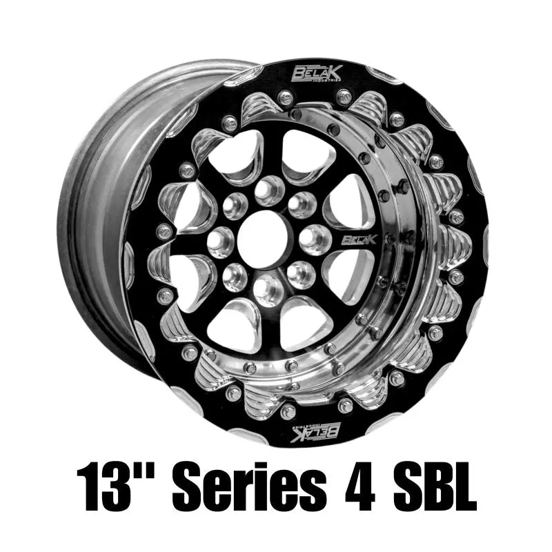 Belak Series 4 Double Beadlock Wheel – 13X11 Inch, 4X100 Bolt Pattern, 5-Inch Backspace, High-Pad Performance Design 1