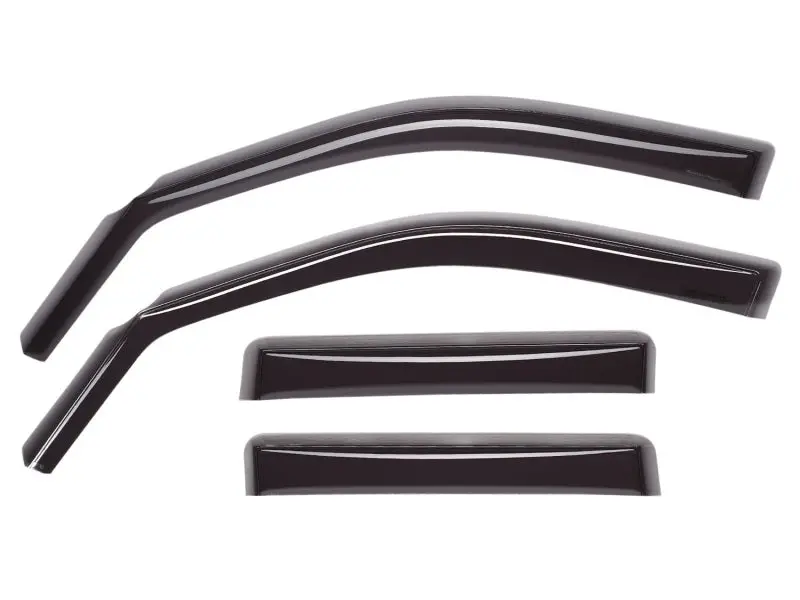 Weathertech Side Window Deflectors For 2017–2023 Ford Super Duty (F-250/F-350/F-450/F-550) — Front & Rear, Dark Tint 1