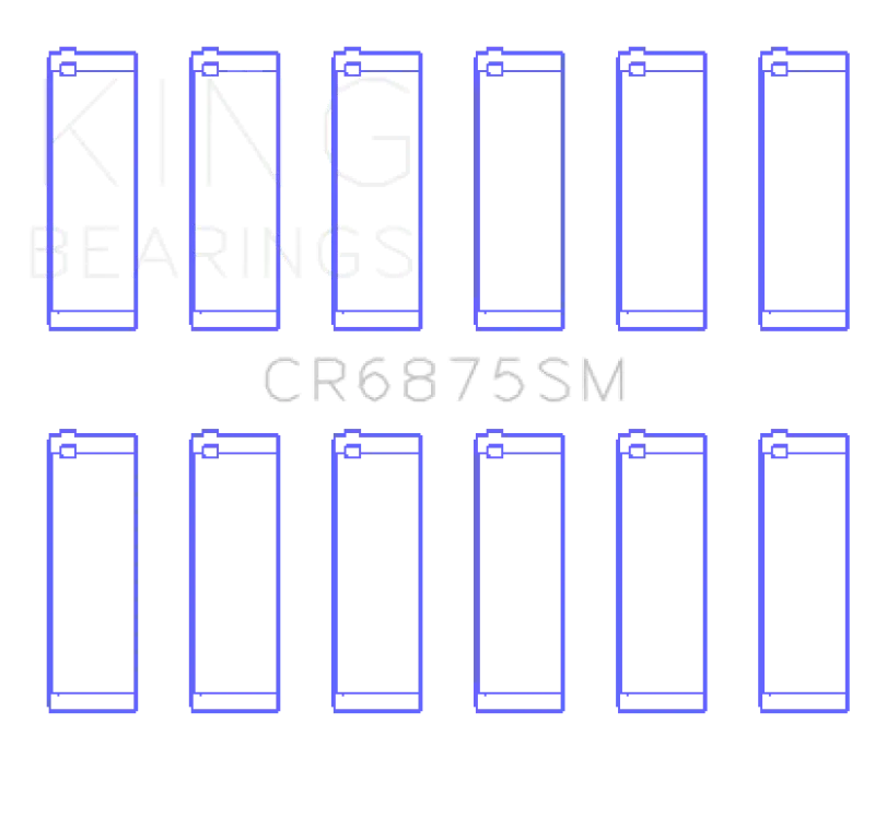 King Oversize Connecting Rod Bearings (+0.50Mm) For Mercedes-Benz Om642 Diesel Engine – Sputter Replacement 2