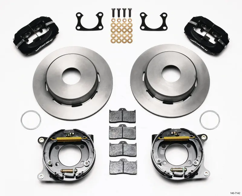 Wilwood Forged Dynalite Parking Brake Kit For Big Ford Rear Axles – 2.36-Inch Offset, Currie Blank Rotors 1