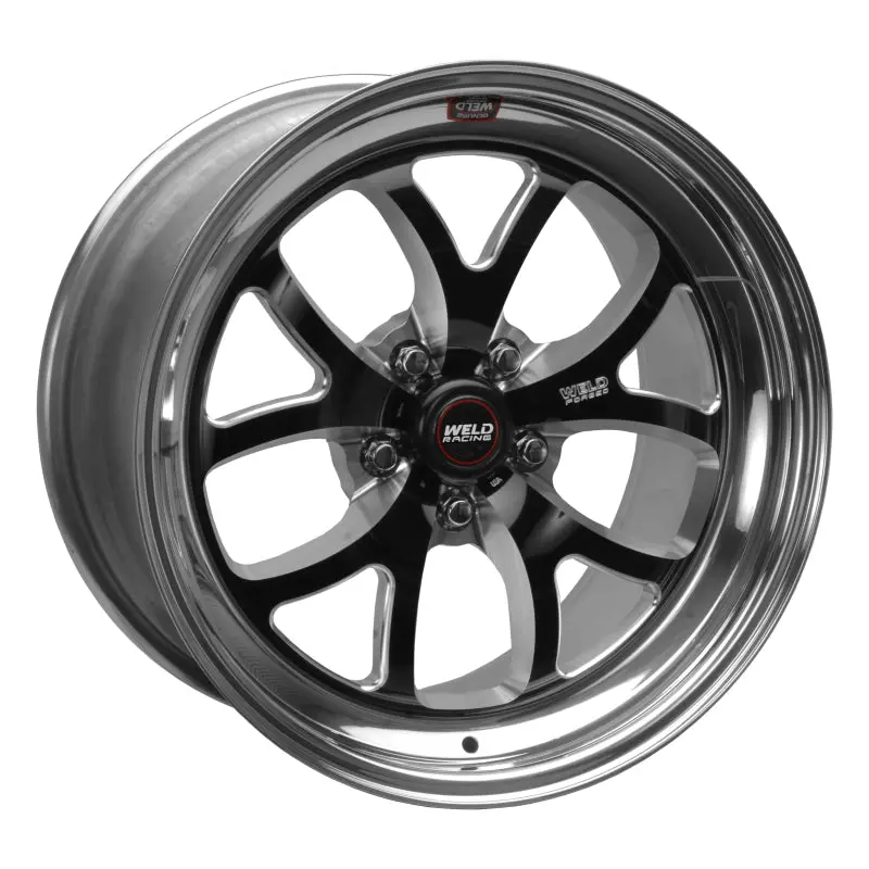 Weld S76 18X11.5 / 5X4.75 Bp / 6.2In. Bs Black Wheel (Medium Pad) - Non-Beadlock 1